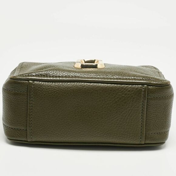Marc Jacobs Olive Green Leather The Softshot 21 Camera Bag
